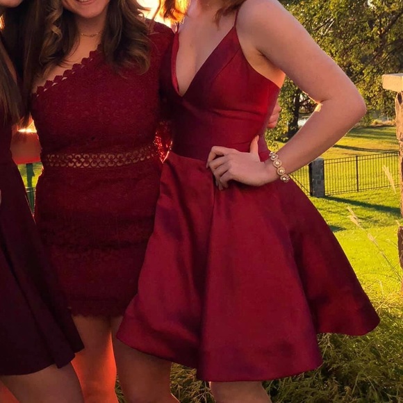 beautiful red jovani homecoming short red dress - Picture 3 of 6